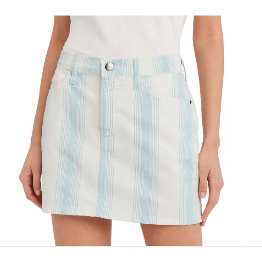 NWT Frame Denim Le Mini Skirt In Ombre Stripe Size 26 (size 2-4)